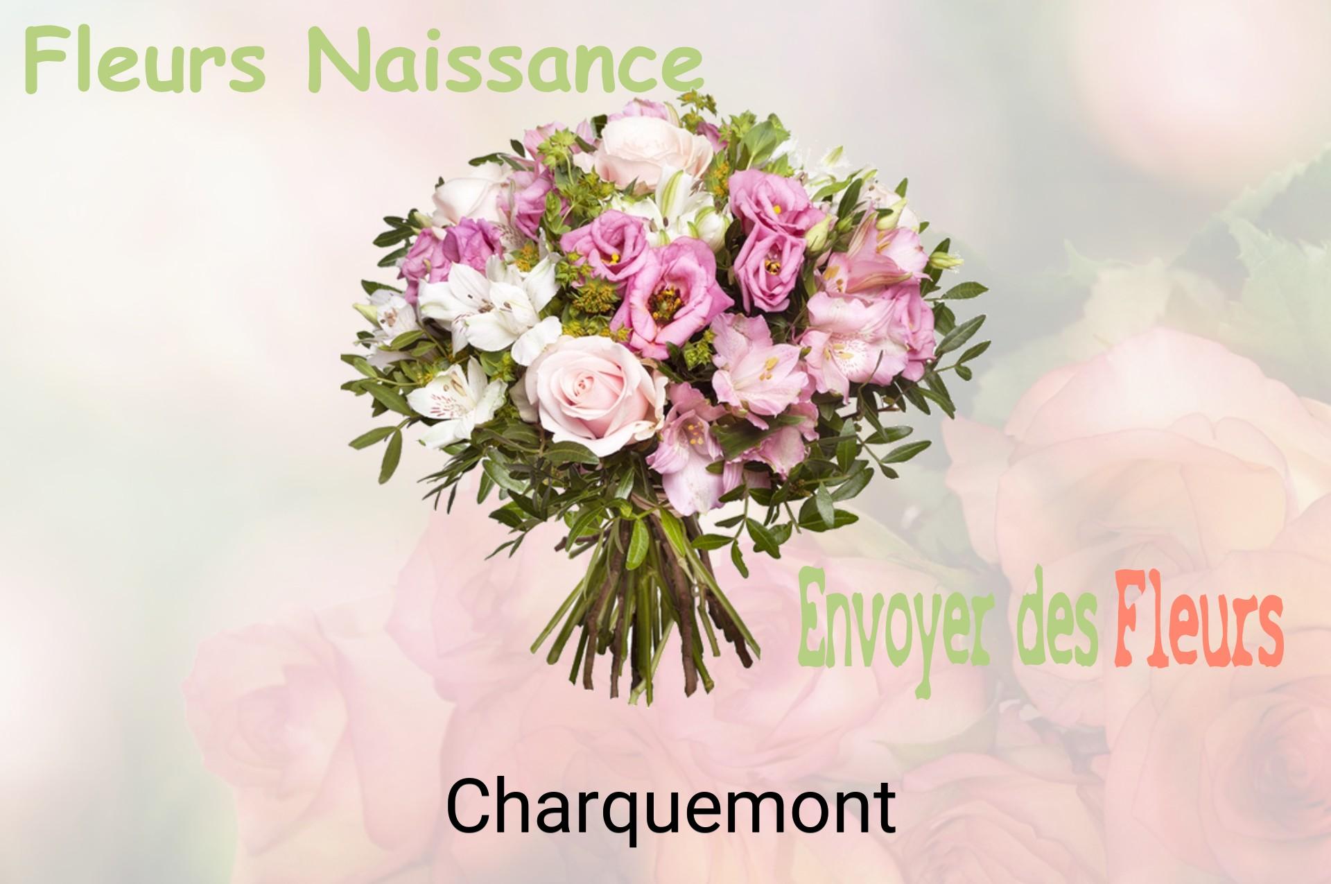 Bouquet de fleurs de naissance livré à Charquemont